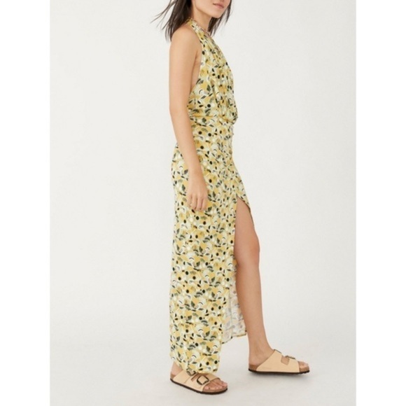 NWT Free People Daria Draped Maxi Dress 
Apple Mint Combo - Picture 2 of 10